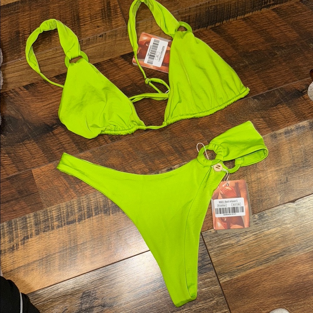 Vibrant Green Bikini Set
